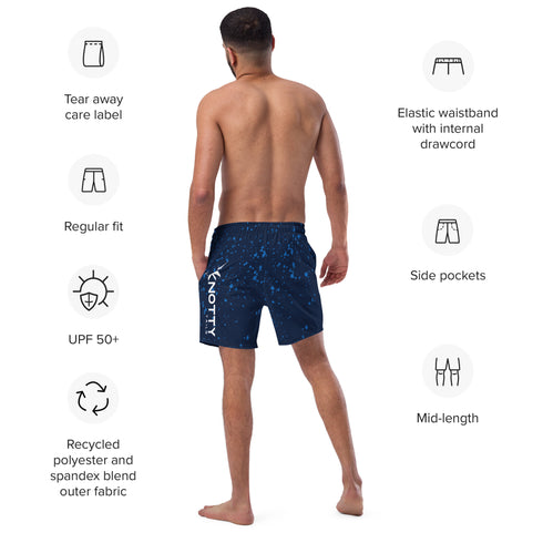 Men's Blue Mahi swim trunks